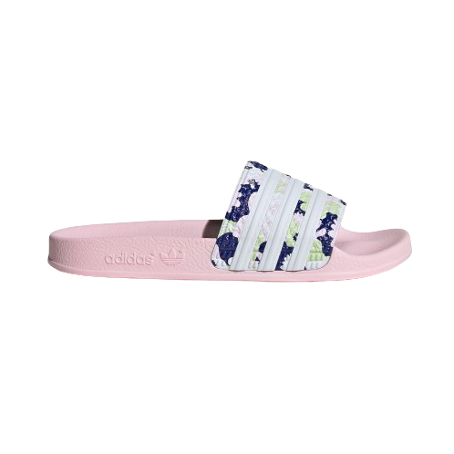 Adidas Kids' Adilette Lite Slides - Light Pink / Floral