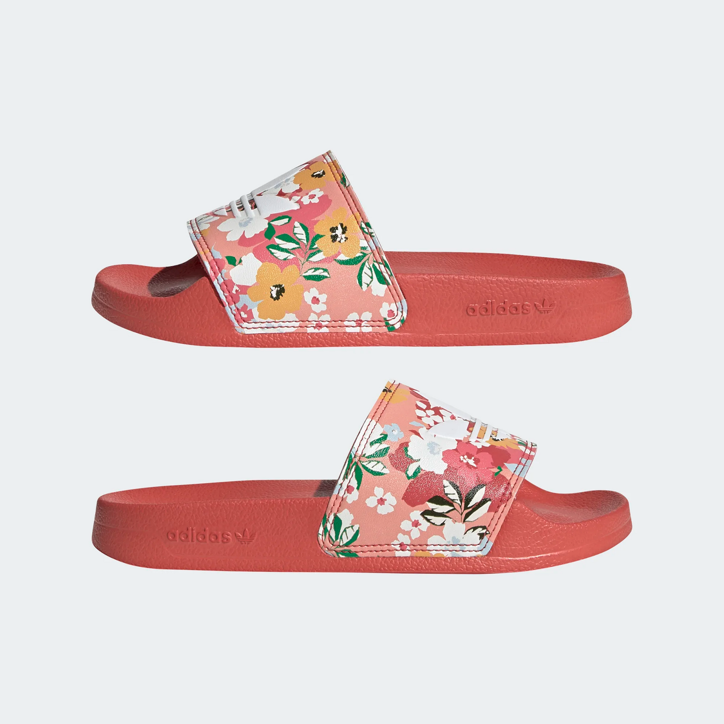 Adidas Kids' Adilette Lite Slides - Hazy Rose / Cloud White