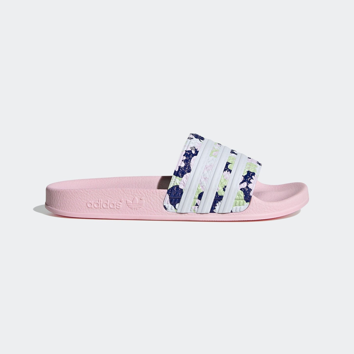 Adidas Kids' Adilette Lite Slides - Light Pink / Floral
