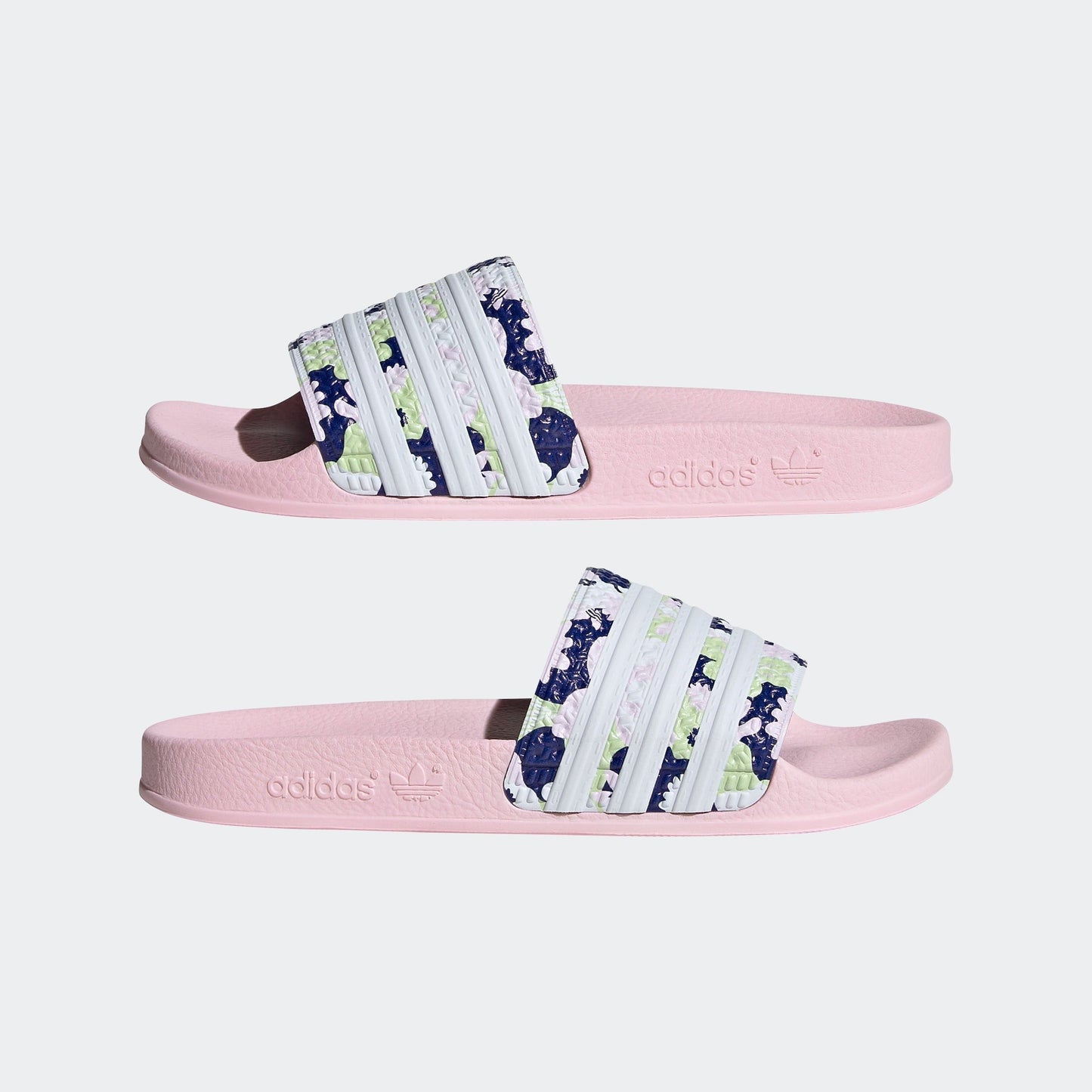 Adidas Kids' Adilette Lite Slides - Light Pink / Floral