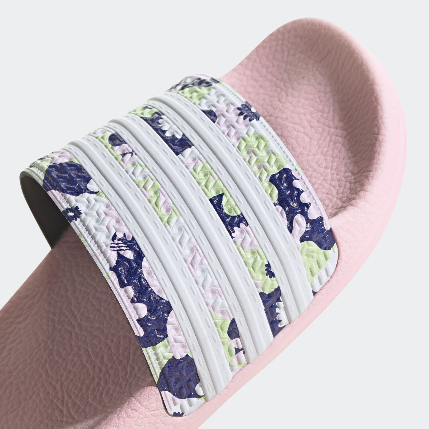 Adidas Kids' Adilette Lite Slides - Light Pink / Floral